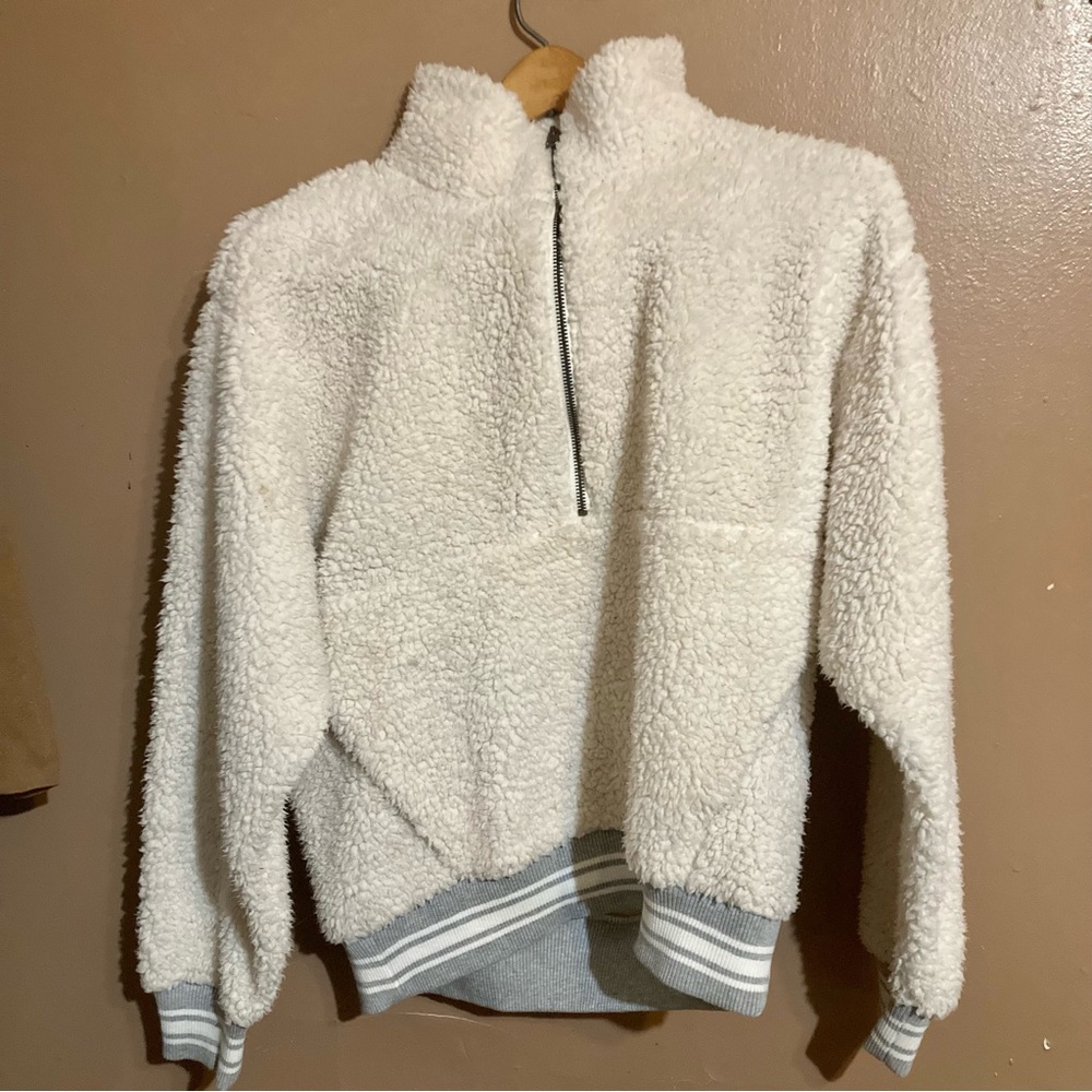 American Eagle Sherpa 3/4 Zip Jacket